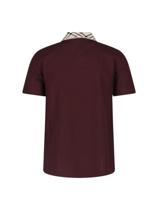 26FW 버버리 폴로 티셔츠 8127677C5335 Burgundy - BURBERRY