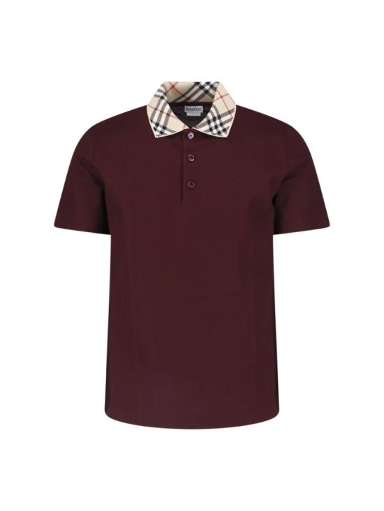 26FW 버버리 폴로 티셔츠 8127677C5335 Burgundy