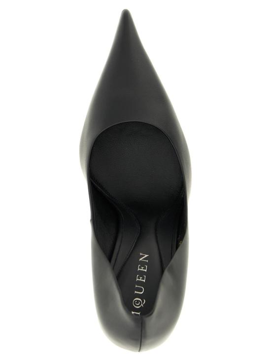  알렉산더 맥퀸 힐/펌프스 송아지 가죽 하이힐 펌프스 블랙 - ALEXANDER MCQUEEN