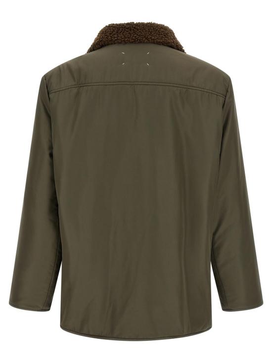  마르지엘라 패딩 메종  투톤 폴리에스터 파카 - MAISON MARGIELA