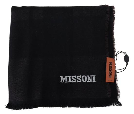  미소니 머플러/스카프 미쏘니 울 유니섹스 넥랩 스카프 블랙 - MISSONI
