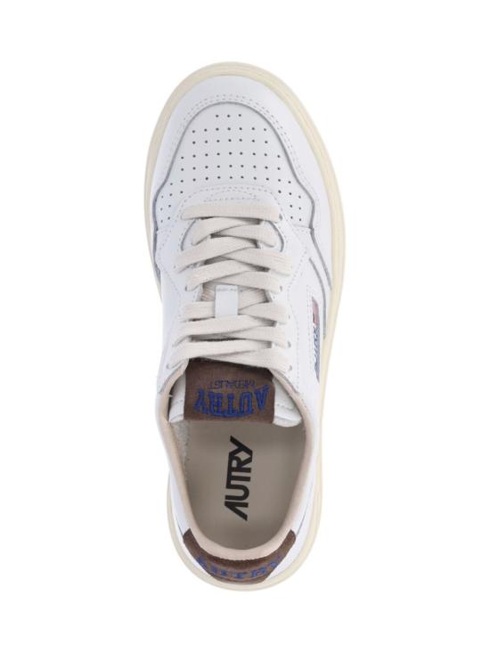26FW 오트리 메달리스트 로우 레더 스니커즈 AULWHJ03 White - AUTRY