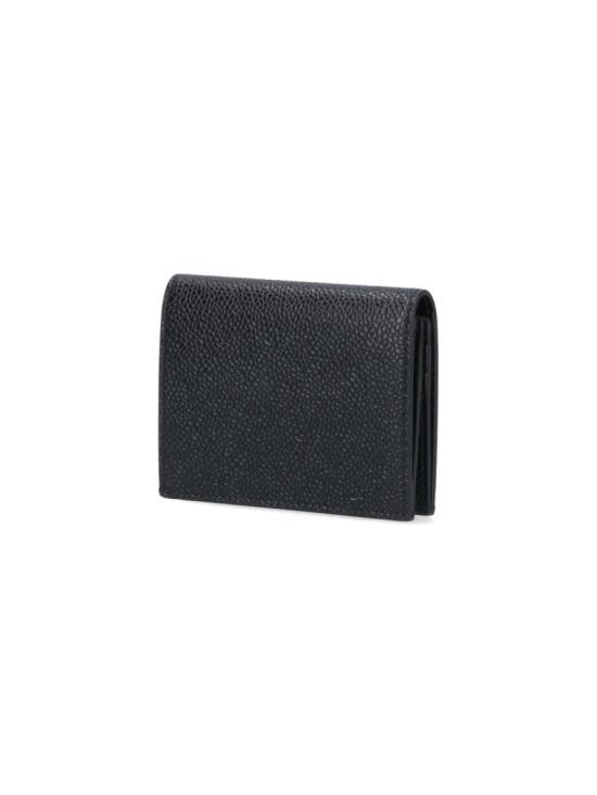 26SS 톰브라운 페블 그레인 더블 카드 홀더 MAW021L 00198001 Black - THOM BROWNE