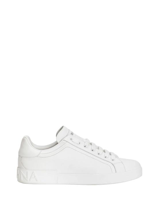 26FW 돌체앤가바나 카프스킨 포르토피노 스니커즈 CS1772 A106580001 BIANCO