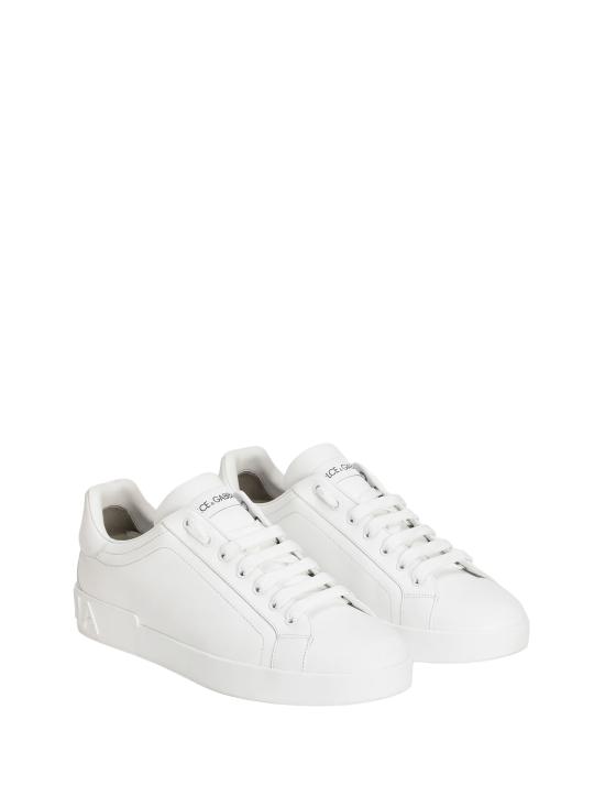 26FW 돌체앤가바나 카프스킨 포르토피노 스니커즈 CS1772 A106580001 BIANCO - DOLCE & GABBANA