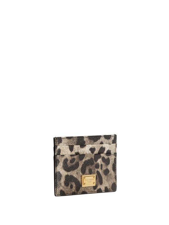 26FW 돌체앤가바나 레오파드 프린트 폴리싱 카프스킨 카드 홀더 BI0330 AX566HY13M LEO NEW - DOLCE & GABBANA