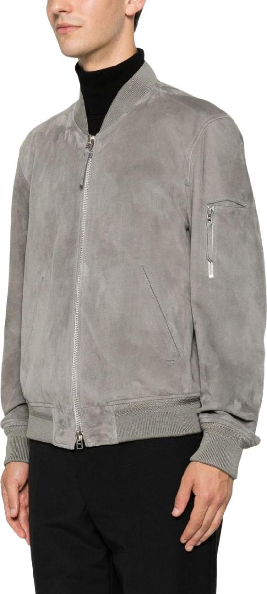 26FW 톰포드 봄버 자켓 LBS087LMS038TCR LICHTGREY - TOMFORD