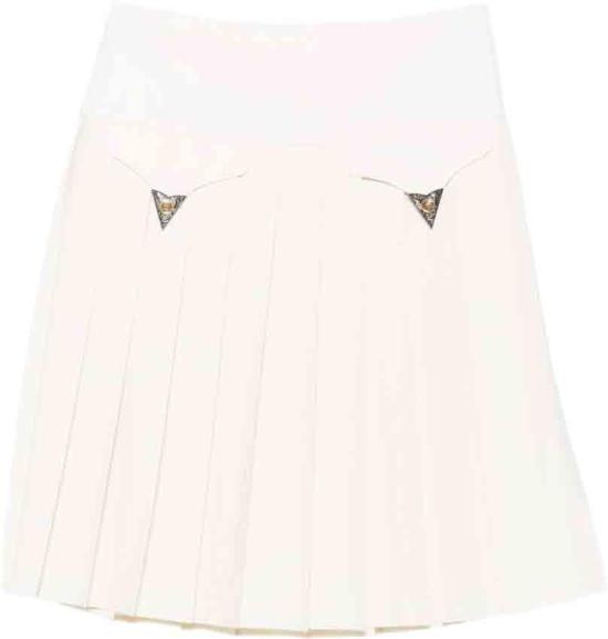 26FW 베르사체 미디 스커트 10258791A183051W740 WHITE