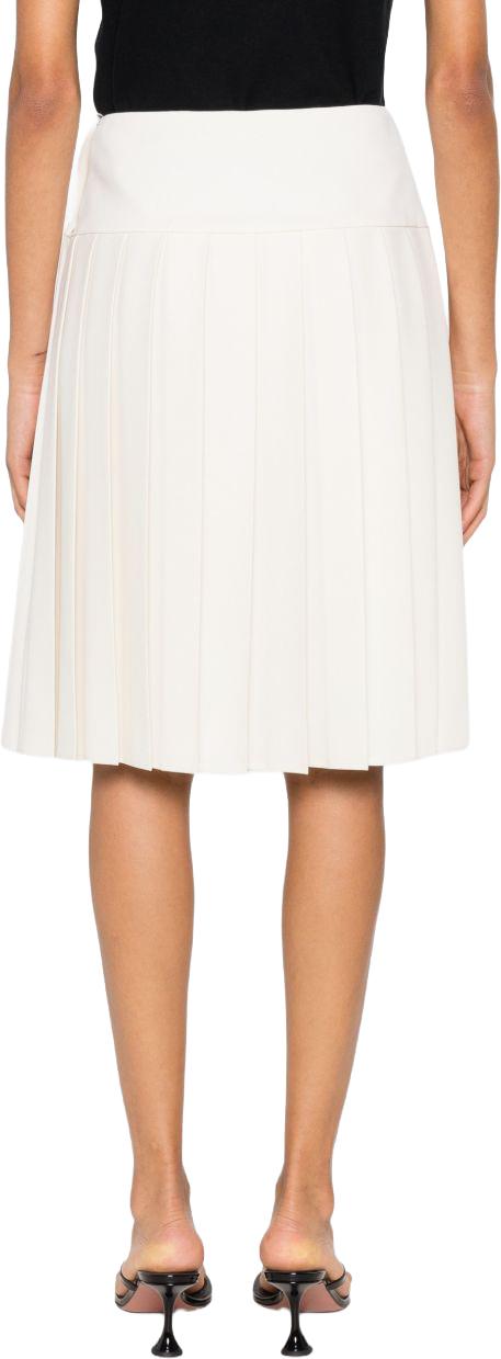 26FW 베르사체 미디 스커트 10258791A183051W740 WHITE - VERSACE