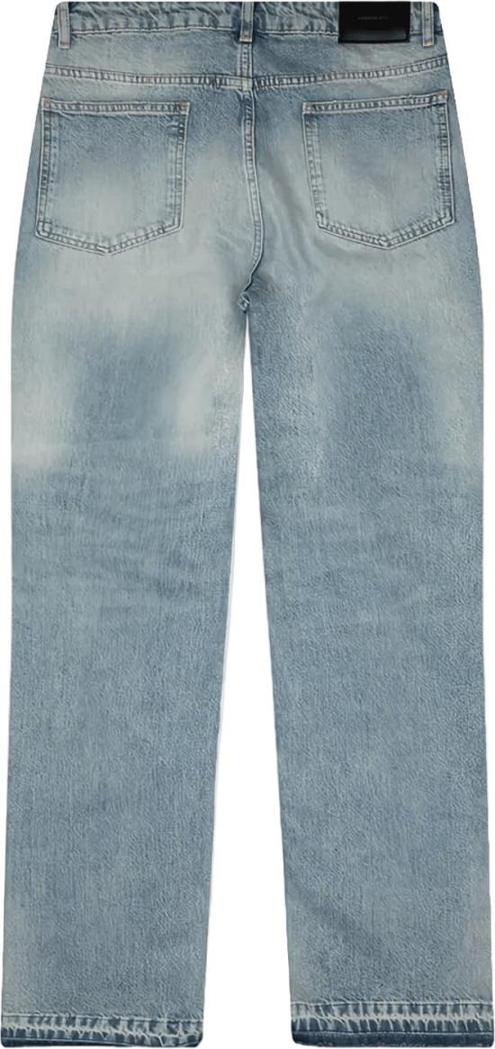 26FW 리프레젠트 데님 팬츠 REPRESENTMLM357308RIPPEDHEATONDENIMSTRAIGHTJEANSSTRAIGHTJEANSLIGHTBLUE - REPRESENT