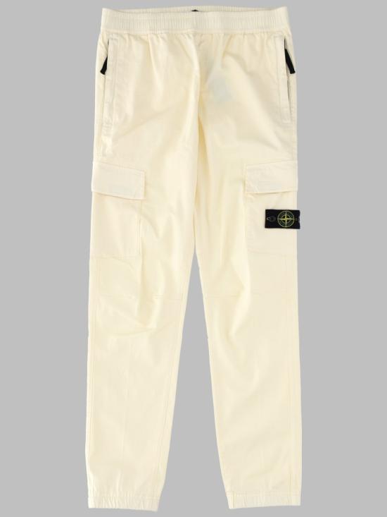  [주니어] 스톤 아일랜드 스트레이트 팬츠 761630812T V0035 WHITE - STONE ISLAND