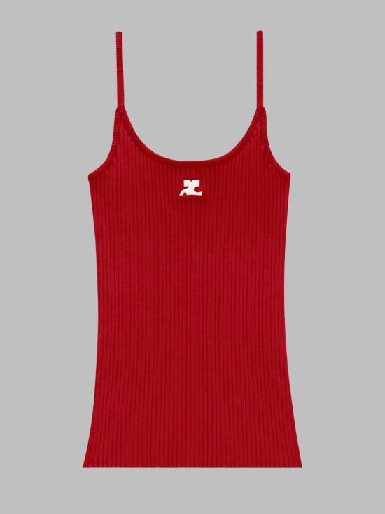 26FW 쿠레쥬 탑 PERMDE012 FI00014034 RED