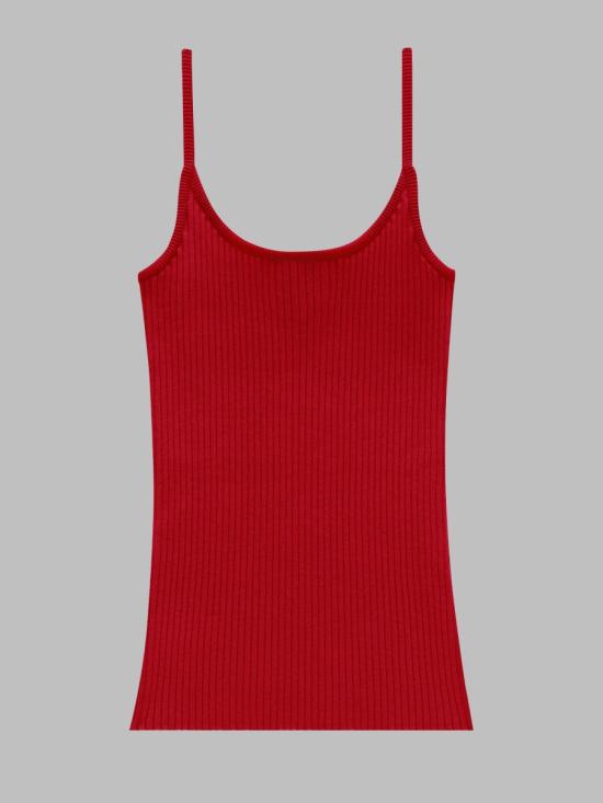26FW 쿠레쥬 탑 PERMDE012 FI00014034 RED - COURREGES