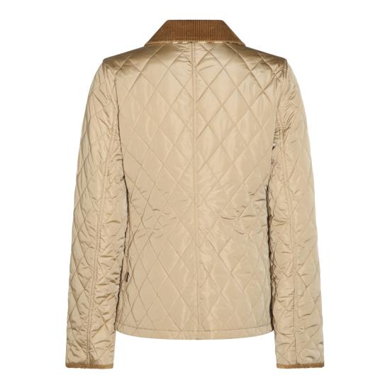 26FW 버버리 퀄티드 나일론 자켓 8107511 C1544 FLAX SAND IP CHECK - BURBERRY