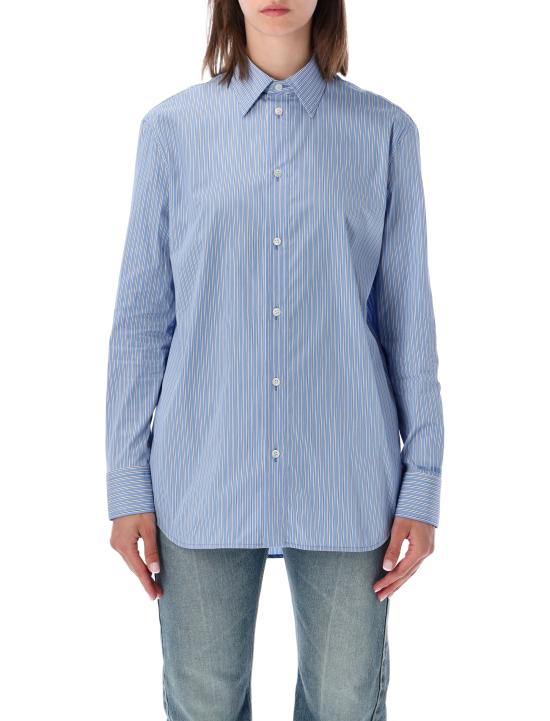 26FW 발렌시아가 반팔 티셔츠 872124TUM28 4202 BLUE NAVY