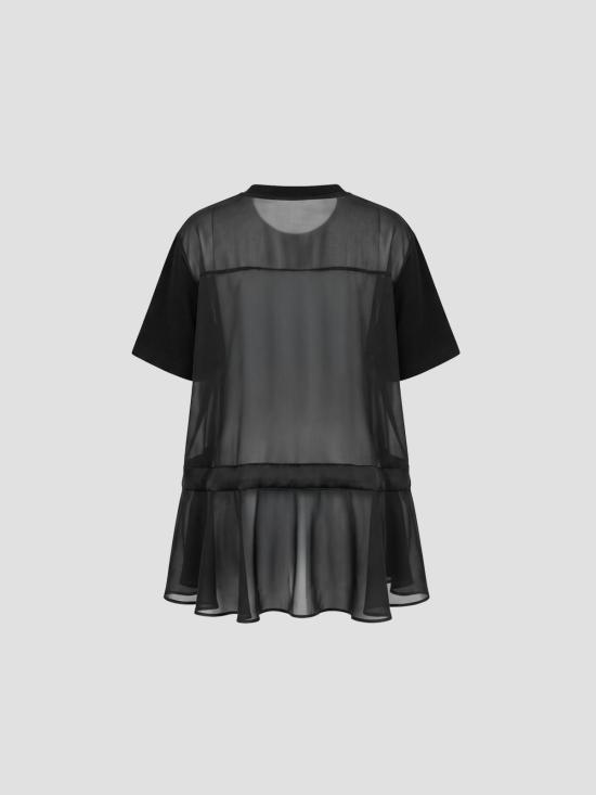 26FW 사카이 반팔 티셔츠 2608630 001 BLACK - SACAI