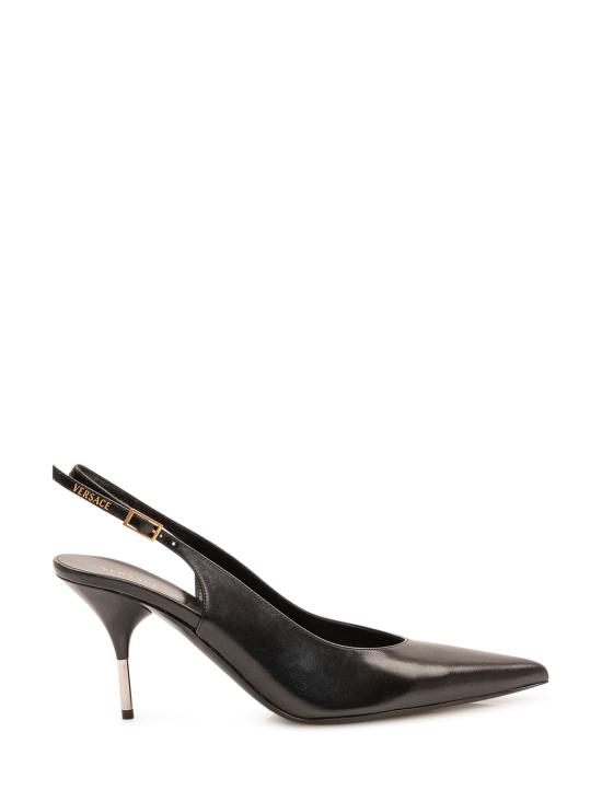 26FW 베르사체 힐/펌프스 10244361A17282 1B00X BLACK GOLD82 PALLADIUM82