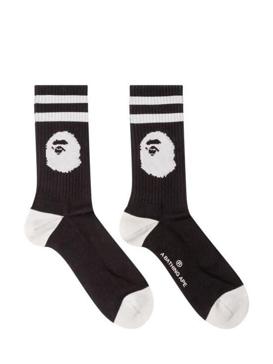 26SS 베이프 양말 001SOM301002M BLACK - BAPE