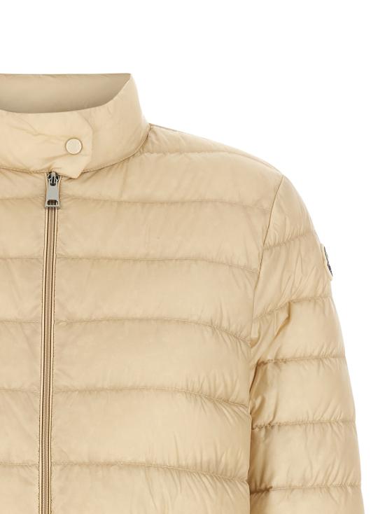 26FW 몽클레어 로고 와펜 푸퍼 다운 패딩 L20931A101005304821N Beige - MONCLER