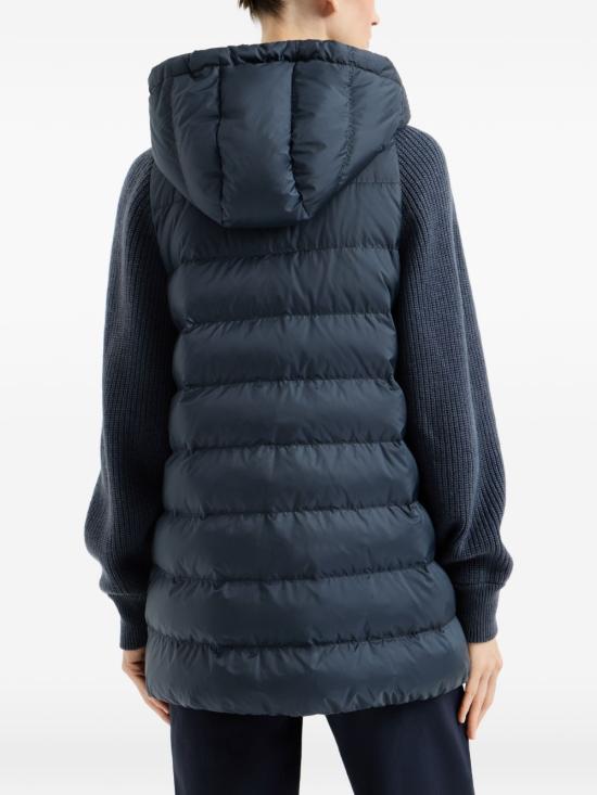 26FW 브루넬로 쿠치넬리 나일론 후드 다운 재킷 MD5987779 C8901 NAVY - BRUNELLO CUCINELLI
