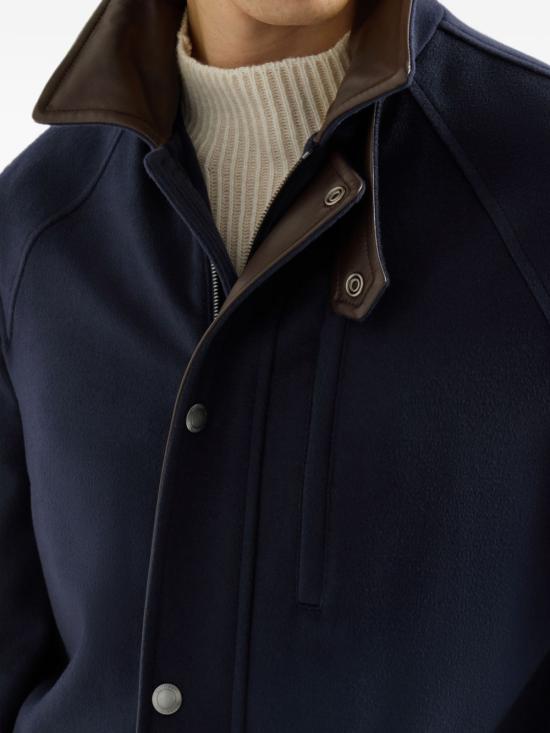 26FW 브루넬로 쿠치넬리 코트 MV4676382 C006 NAVY - BRUNELLO CUCINELLI