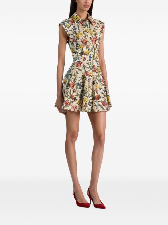 26FW 앨리스 앤 올리비아 숏 원피스 CC606P35508 E256 Avorio - ALICE & OLIVIA