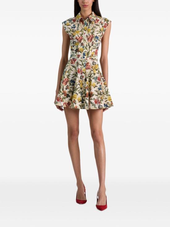26FW 앨리스 앤 올리비아 숏 원피스 CC606P35508 E256 Avorio - ALICE & OLIVIA
