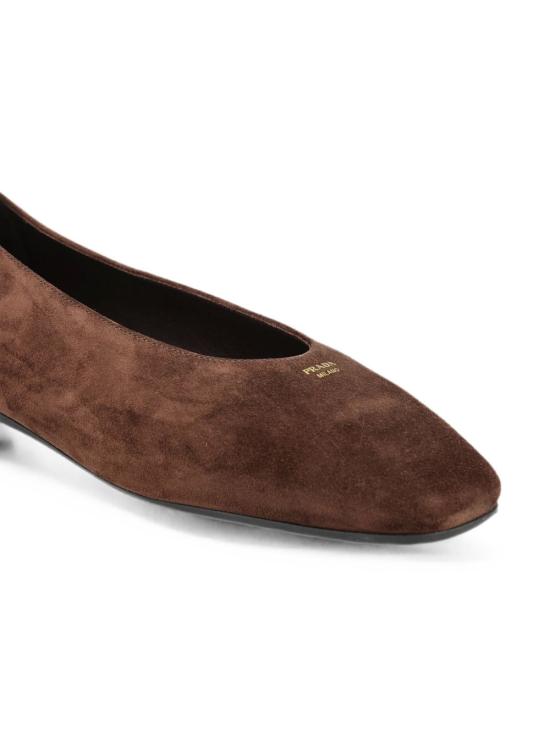 26FW 프라다 가죽 플랫 슈즈 1F522O 103F0003 BROWN - PRADA