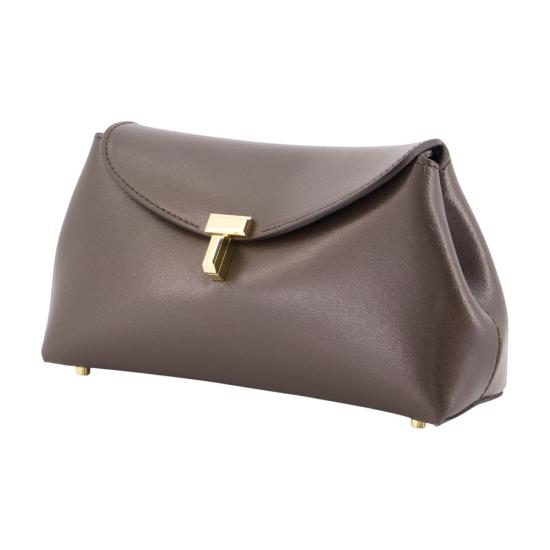 26FW 토템 미니 티락 레더 클러치 261 WAL0085 LE0025 213 brown - TOTEME