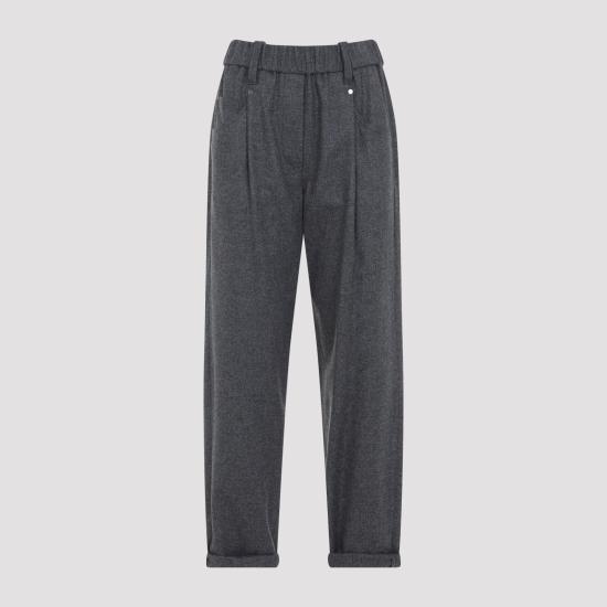 26FW 브루넬로 쿠치넬리 스트레이트 팬츠 MB162P8417 C032 GRIGIO MEDIO - BRUNELLO CUCINELLI