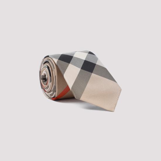 26FW 버버리 체크 실크 타이 8013818 A7026 ARCHIVE BEIGE