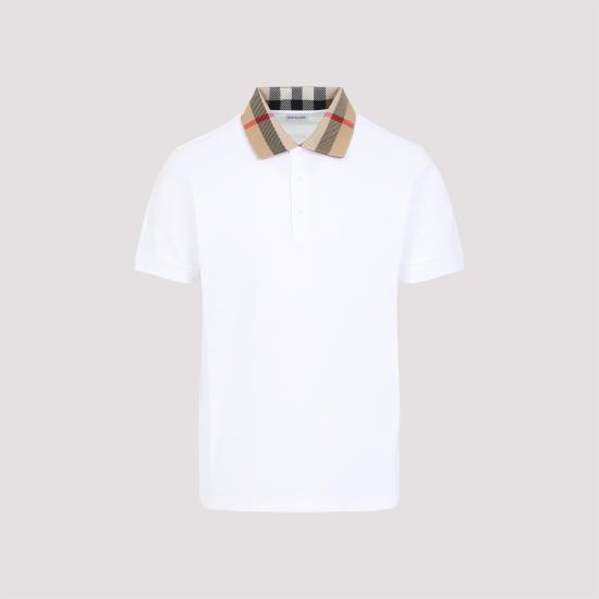 26FW 버버리 코튼 폴로 셔츠 8071621 A1464 WHITE - BURBERRY