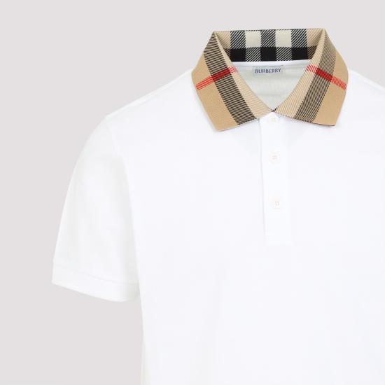 26FW 버버리 코튼 폴로 셔츠 8071621 A1464 WHITE - BURBERRY