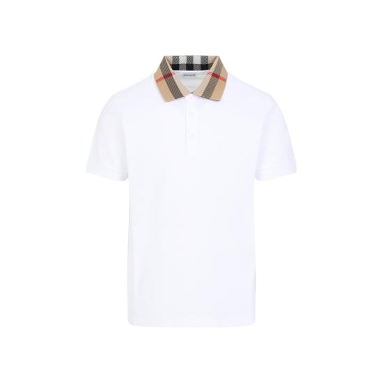 26FW 버버리 코튼 폴로 셔츠 8071621 A1464 WHITE - BURBERRY