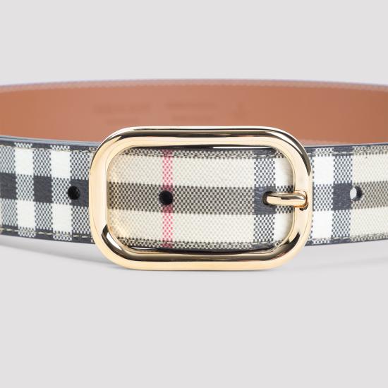 26FW 버버리 체크 골드 버클 8093830 A7026 ARCHIVE BEIGE GOLD - BURBERRY