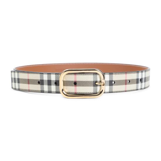 26FW 버버리 체크 골드 버클 8093830 A7026 ARCHIVE BEIGE GOLD - BURBERRY