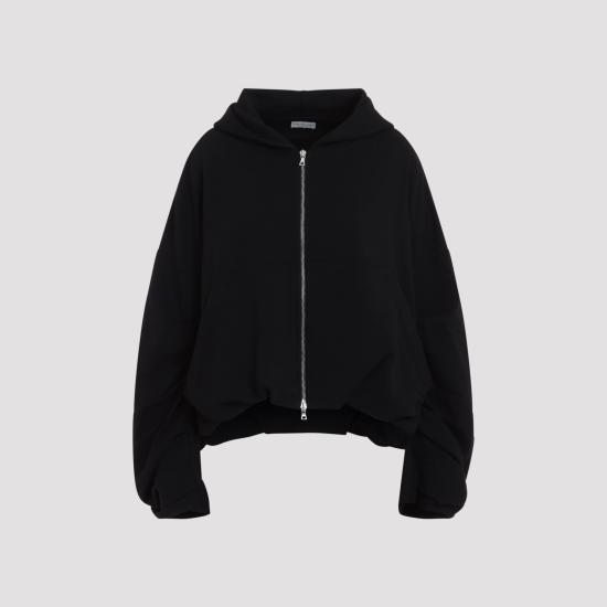 26FW 드리스 반 노튼 후드 티셔츠 2621311074610 900 BLACK