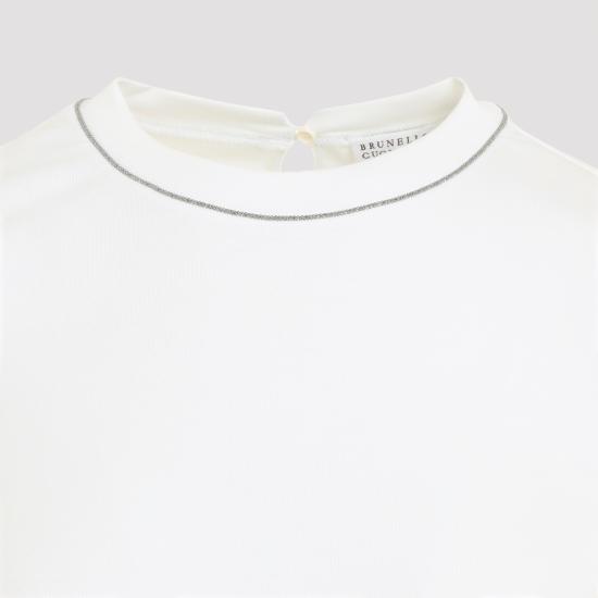 26FW 브루넬로 쿠치넬리 코튼 티셔츠 M0TC8BJ310 C159 BIANCO - BRUNELLO CUCINELLI