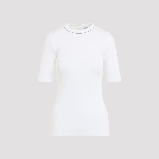 26FW 브루넬로 쿠치넬리 코튼 티셔츠 M0TC8BJ310 C159 BIANCO - BRUNELLO CUCINELLI