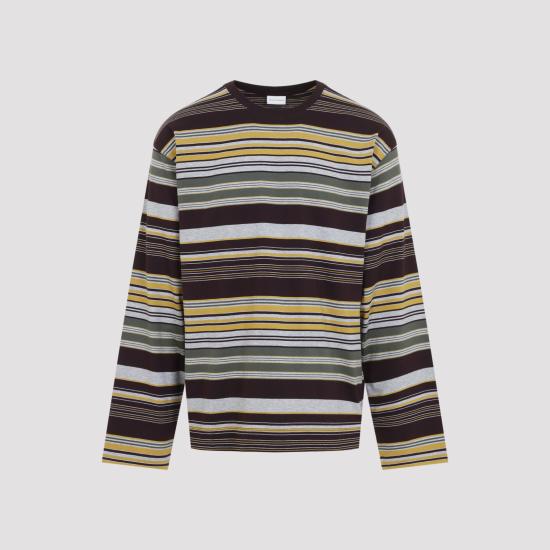 26FW 드리스 반 노튼 반팔 티셔츠 2620211644605 358 BURGUNDY - DRIES VAN NOTEN