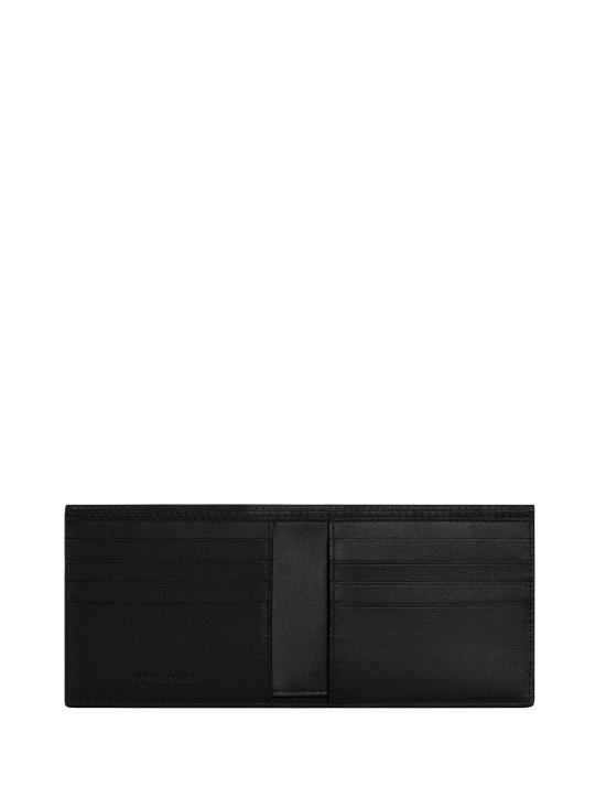 26FW 보테가베네타 인트레치아토 반지갑 743211 VCPQ48803 BLACK - BOTTEGA VENETA