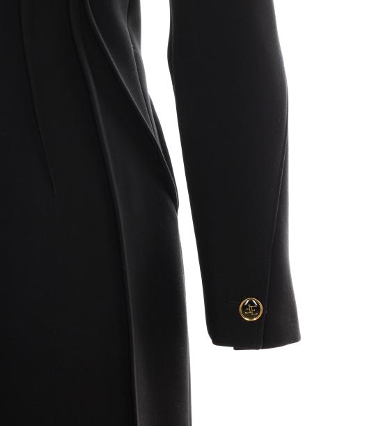 26FW 엘리자베타프랜치 코트 CP00466E2 110 BLACK - ELISABETTA FRANCHI