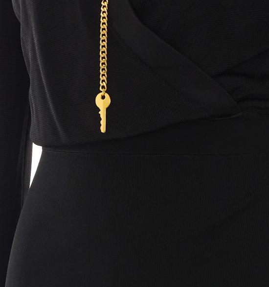 26FW 엘리자베타프랜치 미디 원피스 AM19S66E2 110 Black - ELISABETTA FRANCHI