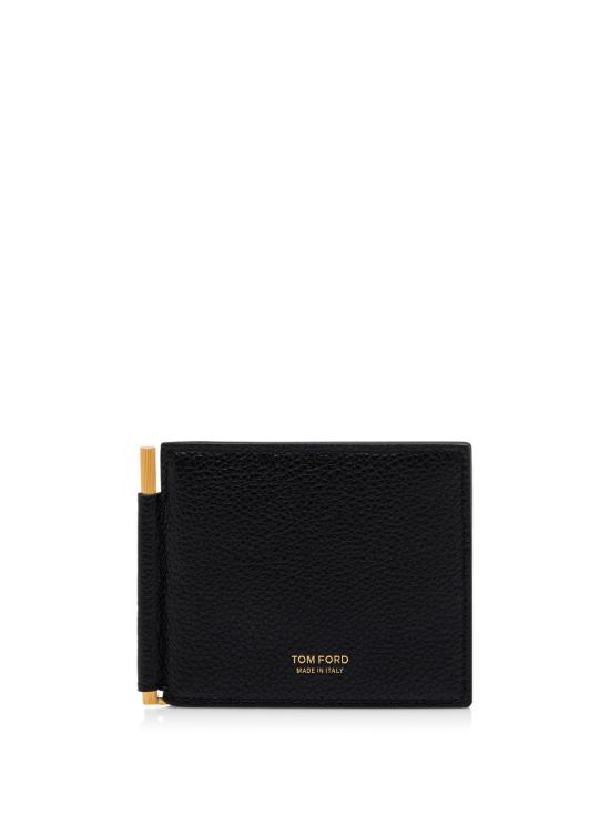 26FW 톰포드 그레인 레더 머니 클립 Y0231 LCL158G NAA BLACK