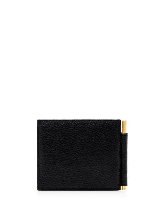 26FW 톰포드 그레인 레더 머니 클립 Y0231 LCL158G NAA BLACK - TOMFORD