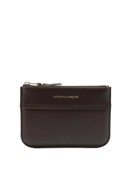 26FW 꼼데가르송 클래식 레더 라인 파우치 SA8100TSBROWN BEIGE