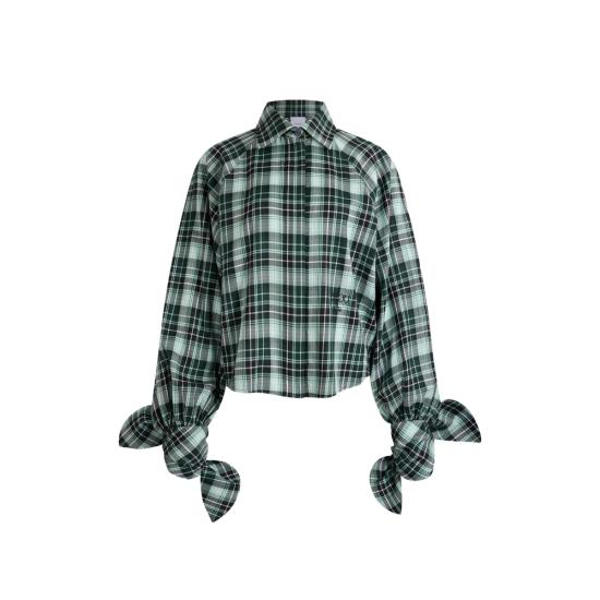 26FW 파투 블라우스 BL0640266 5093 GREEN BLACK
