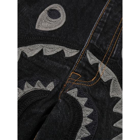 26SS 베이프 데님 팬츠 001DPM301302M INDIG BLACK GREY - BAPE