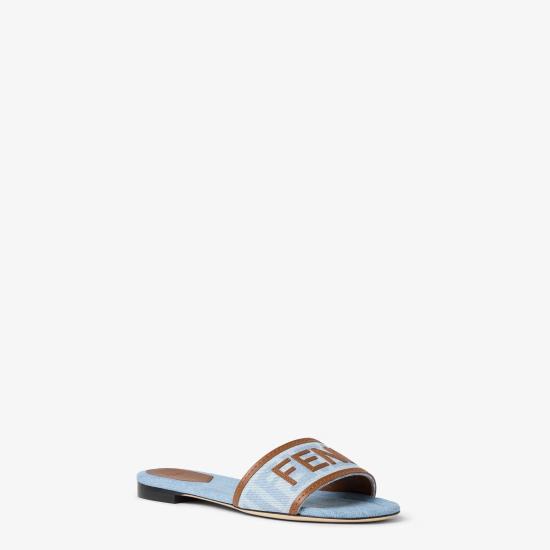 26FW 펜디 샌들 8R8092AY2ZF1XIA Light blue - FENDI