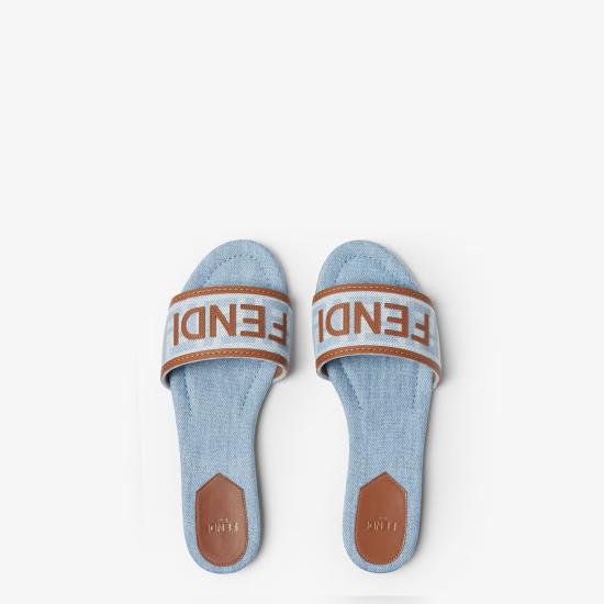 26FW 펜디 샌들 8R8092AY2ZF1XIA Light blue - FENDI
